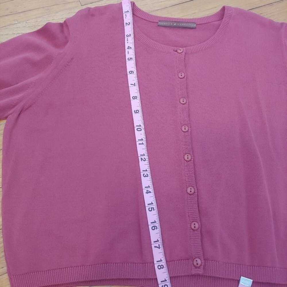 Peruvian Connection Cropped Rust Red Cardigan Swe… - image 6